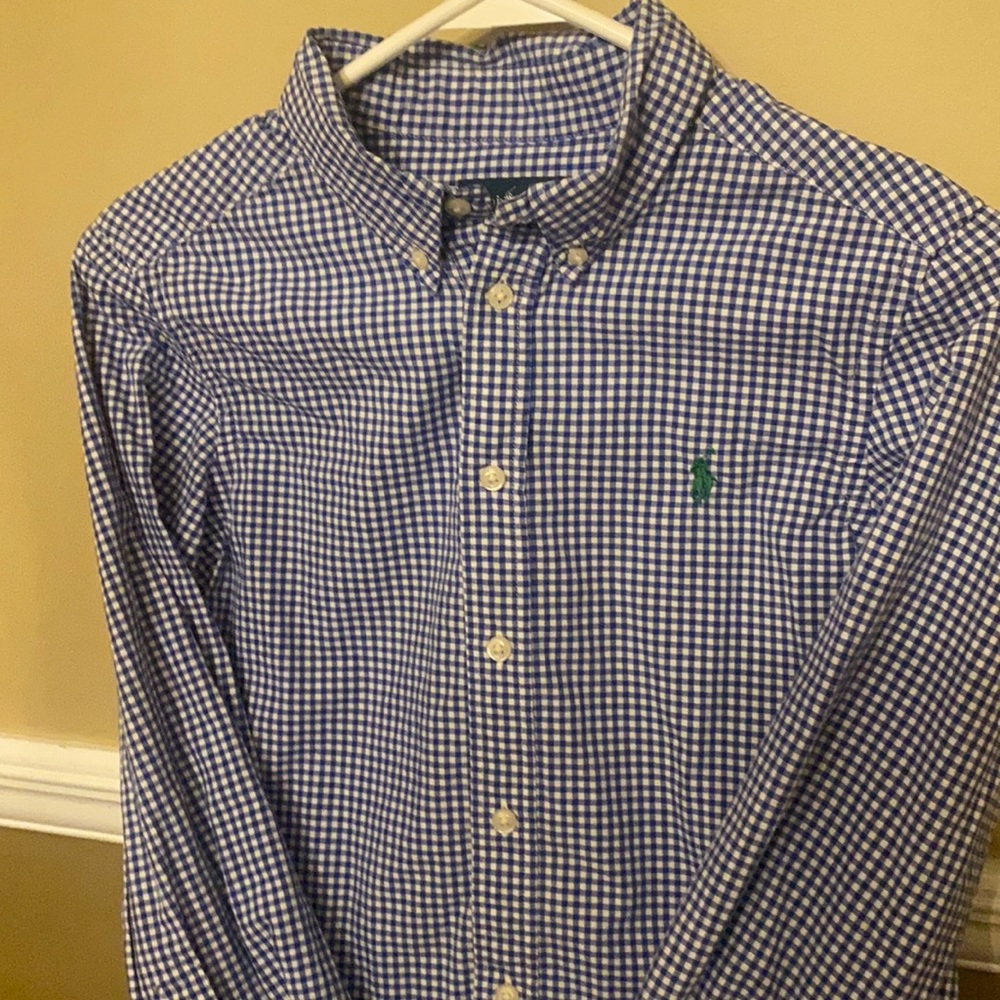 Polo Button up check Shirt